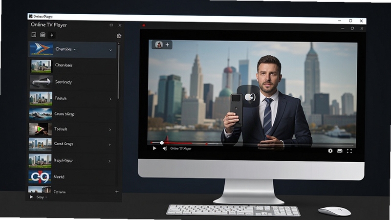 Online TV Player ������Ԥ��ͼ��չʾ�����ڵ��������ϵ�����״̬�����Ƶ���б����Ҳ���Ƶ���Ŵ��ڣ����������������ִ���࣬����Ϊ��ɫϵ��ͻ����������Online TV Player��������רҵ���ʺ���Ϊ����������ͼ