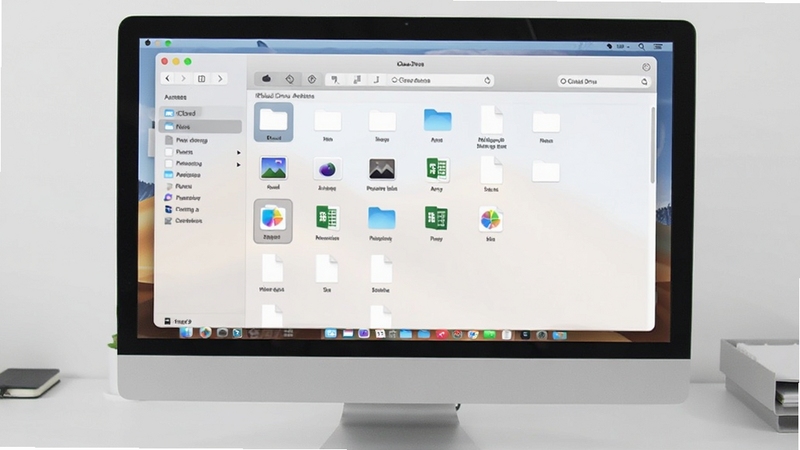 һ��չʾiCloud�����ļ����������ͼƬ������Ϊ������Ļ�ϵ�iCloud Drive�ļ����б��������ĵ���ͼƬ��������ļ�ͼ�꣬����Ϊ�ɾ��İ칫�������ָ�Ч�ļ������Ϳ��豸�������ԡ�