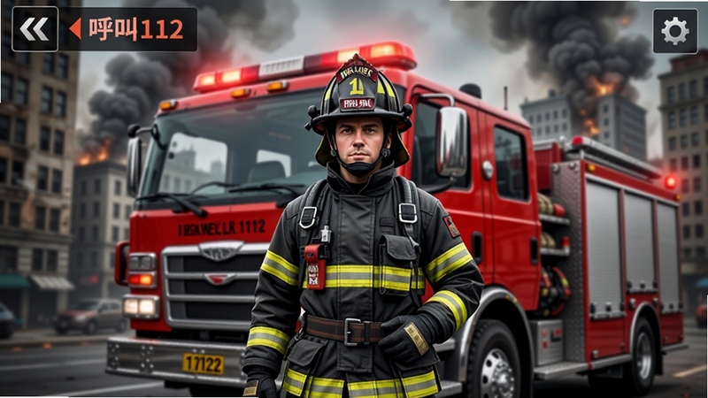 ��������112��Ϸ�������ͼ��һ��ȫ����װ������Ավ�ں�ɫ������ǰ��������Ũ�̹����ĳ��н���������дʵ����Ӱ���棬ͻ����Ϸ�����Χ�����湹ͼ���ʺ��ֻ���ֽ��ʾ��