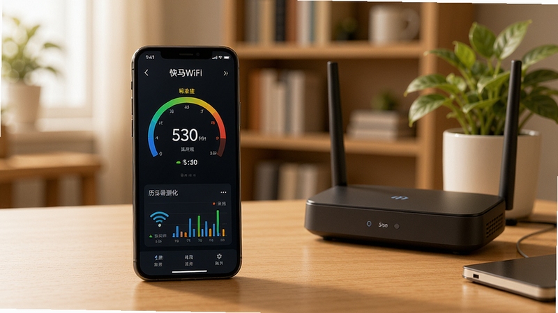 ����WiFi������ٹ���չʾͼ���ֻ���Ļ��ʾʵʱ�����Ǳ�������ʷ���ټ�¼������Ϊ��ͥ�鷿�������������ֻ����������棬�Ա���·��������ֲ��ǿ�����ٵľ�׼�����ź��Ż�Ч����ɫ����ܰ��ϸ������