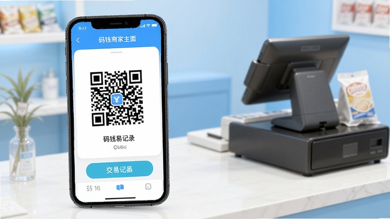 ��Ǯ�̼�������չʾ���ֻ���Ļ����ʾ�������տ��ά��ͽ��׼�¼�б�������Ϊ���������̨����������ɫ��������ͻ���������棬����Booguģ�����ɷ��