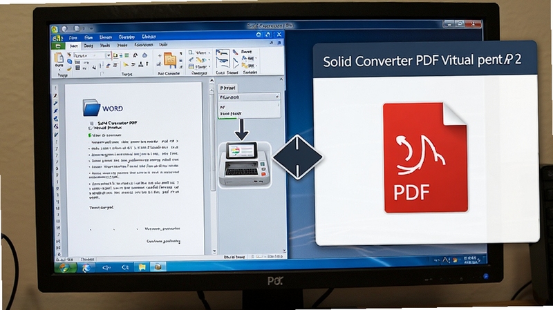 Solid Converter PDF����PDF�ļ��Ĳ�����ʾ����ʾ��Word�ĵ������ӡ��ѡ��Solid Converter PDF�����ӡ��������PDF�ļ��Ĺ��̣�����Ϊ������Ļ��ʾ������Solid Converter PDF����
