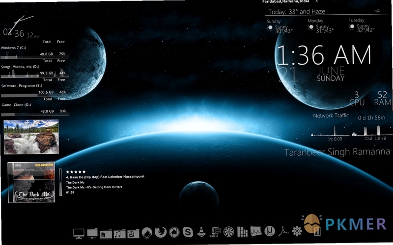 Omnimo for Rainmeter 配置教程 界面设置