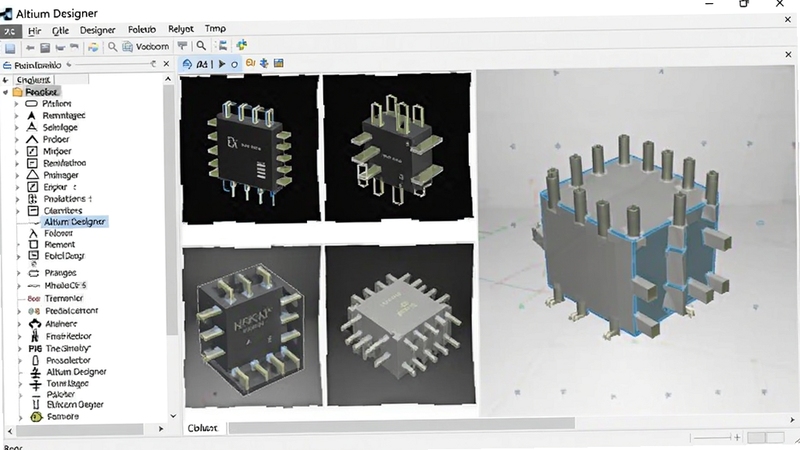 Altium Designer Ԫ����������ڣ�չʾԪ�������š���װ��3Dģ��Ԥ��������б�������������������Altium Designer�ڱ�����������Ϊ��ɫ����