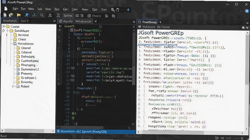 JGsoft PowerGREP �������ͼ��չʾ����ǩҳ���֣�����ļ������Ҳ��ı�Ԥ������ɫ���⣬����Ϊ����༭����񣬻���������רҵ��ǿ