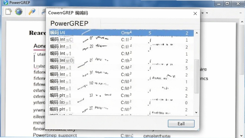 PowerGREP ����ѡ��Ի���չʾ���ֱ����ʽ�б�������Ϊ�ĵ�Ԥ����������������ǿ�����ʽ֧������