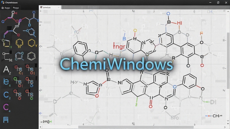 ChemWindows������չʾ����๤����������ѧ��������ԭ�ӷ��ŵȻ�ͼ���ߣ��Ҳ�󻭲��ϻ�����һ�����ӵ��л����ӽṹ������Ϊ����ɫ��������������������������Ƹ����ڻ������룬�Ƽ�����ѧ���в���