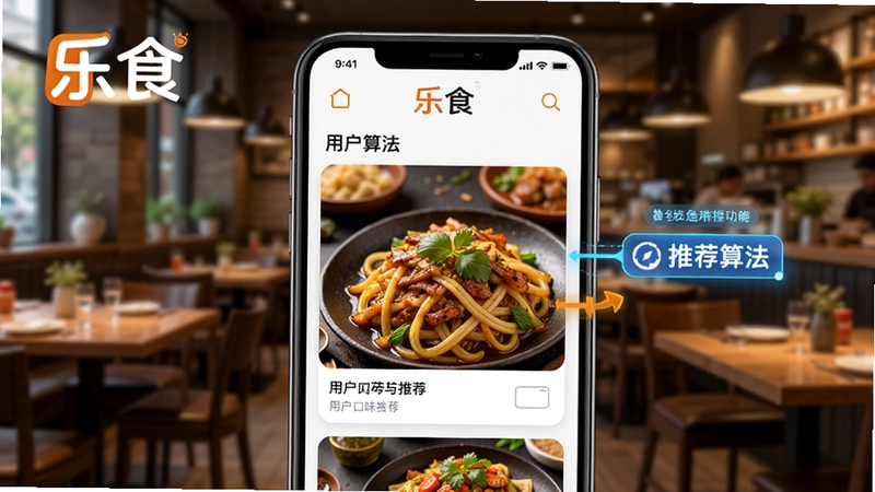 ��ʳ�����Ƽ�����ʾ��ͼ���ֻ���Ļ��ʾ�����û���ζ�Ƽ�����ʳ��Ƭ�б�������Ϊģ���Ĳ����ھ���������ͻ������ʳ��Ʒ�Ʊ�ʶ���Ƽ��㷨��ǩ��ɫ��������ʳ����д���ˣ�����Ԫ���������ʺϹ���չʾ