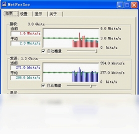 NetPerSec 网络监控软件 界面