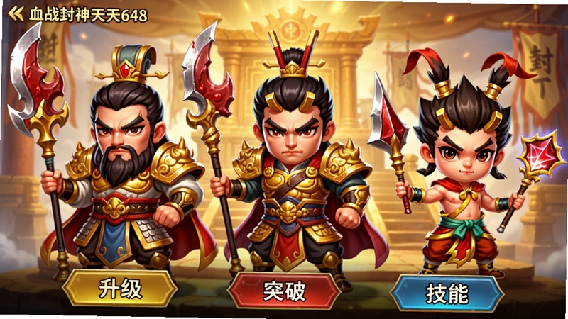 �������棨Ѫս��������648���Ľ�ɫչʾ���棬չʾ�˽���������ꯡ���߸��λQ���񽫵����棬���Ǵ��Ż��������ף��ֳָ��Եı�־�������������ǽ�������ķ���̨�������·��С�����������ͻ�ơ��������ܡ���ť���������»�������������������ɫ�ʱ��Ͷȸߣ�ͻ����ɫ�ص����Ϸ�������