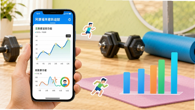 ����������������׷�ٹ���ʾ��ͼ������չʾ�ֻ������ϵ�����ͼ����״ͼ���Ա����˶�С��ͼ�꣬����Ϊ���ڽ���������������٤�棬ɫ�����죬ͻ�����ݿ��ӻ����˶���������