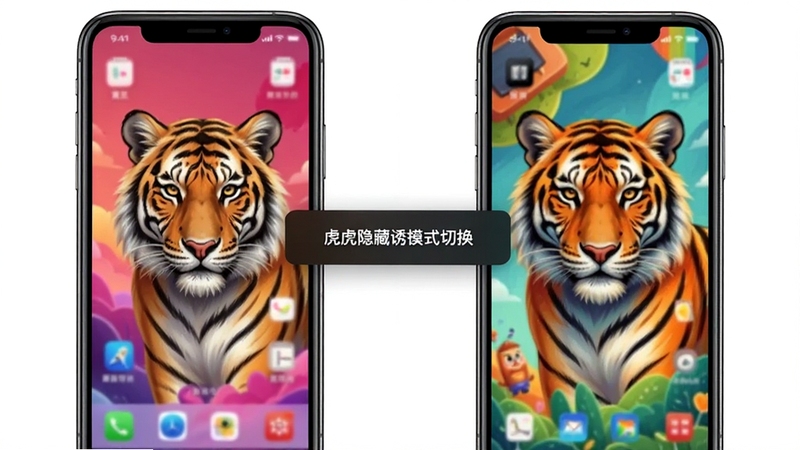 ����Ӧ�������ն�ģʽ�л����棬������ͬ������Աȣ������ʵ���棬�Ҳ�αװ���棬����Ϊ�ֻ��߿�����ͻ����ɫ�ʶԱ����ԣ�дʵ���