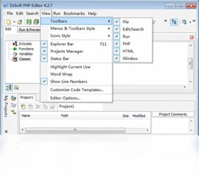 DzSoft PHP Editor 调试界面