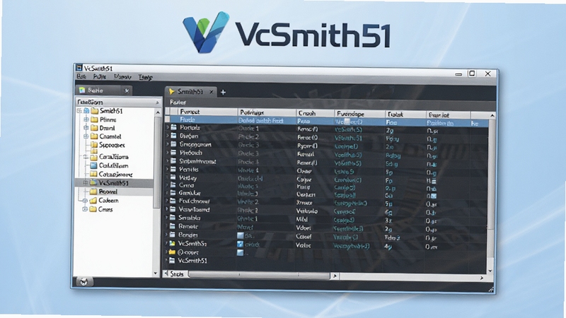 VcSmith51������չʾͼ����������Ϊ���������ڣ�������ļ���Ŀ¼���Ҳ�Ϊ���ݱ���Ԥ����������Ϊ��͵�ǳ��ɫ���䣬�������ִ���࣬ͻ��������רҵ���������ԣ���������ʾVcSmith51��Logo�����ƣ��Ը�����ȾЧ������