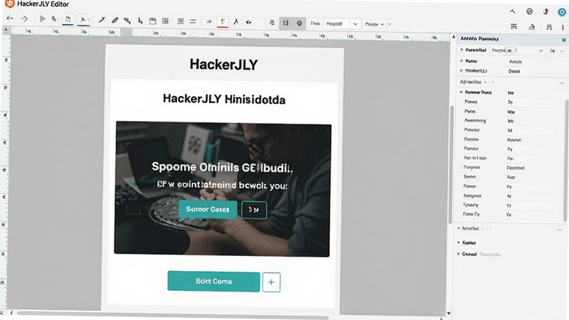 չʾHackerJLY �ʼ�������ģ��༭���Ľ�ͼ����������һ�����ڱ༭�Ĵ����ʼ�ģ�壬�������⡢ͼƬ�Ͱ�ť���Ҳ�Ϊ������壬�������Ϊǳɫϵ����עHackerJLY �ʼ�������