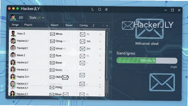 չʾHackerJLY �ʼ����������������ռ����б��Ĳ������棬���Ϊ��ϵ�˱����Ҳ�Ϊ���ͽ�����������Ϊ����ɫ�Ƽ��з�񣬴����ʼ�ͼ���HackerJLY �ʼ�����������