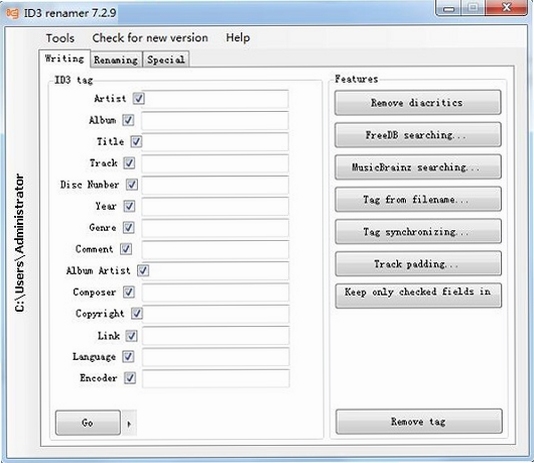ID3 renamer 使用教程