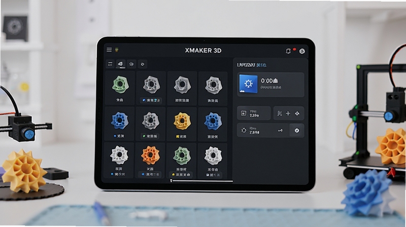 XMAKER 3D��ӡ��������������Ԥ��ͼ��չʾģ�Ϳ����ӡ������״̬������Ϊ�ִ����Ĺ���̨����������Ϊƽ������ϵ�APP���棬��Χ��С��3D��ӡ��Ʒ������������ͣ����дʵ��ͻ���Ƽ�����������