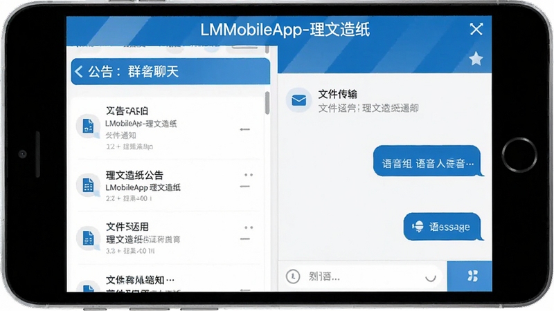LMobileApp-������ֽ����֪ͨ��Ⱥ���������ʾ��ͼ�������Ϊ���������֣�����ǹ����б����Ҳ������촰�ڣ���ʾ�ļ������������Ϣ���ݣ�����ǳɫ��������ɫ����ɫ���������Ѻã���������LMobileApp-������ֽ��ʾ�ڽ��涥����