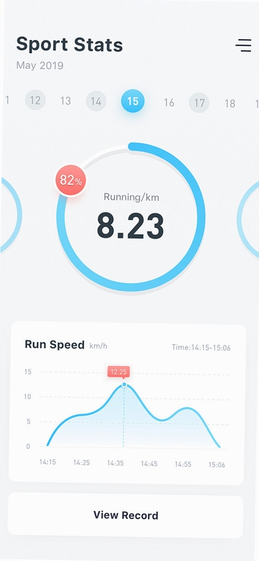 Running派跑步数据界面截图