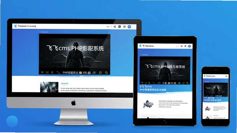 �ɷ�cms PHPӰ��ϵͳ��Ӧʽģ���ڲ�ͬ�豸�ϵ���ʾЧ��ͼ������������Ϊ���ԡ�ƽ�塢�ֻ�������Ϊ������ɫ��ͻ������������ԡ�
