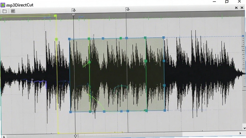 mp3DirectCut���α༭��д����ʾ��ϸ��ѡ���������и��ߣ�����Ϊǳ��ɫ�����������Ƴ��������Ͻǣ�����ɾ�רҵ