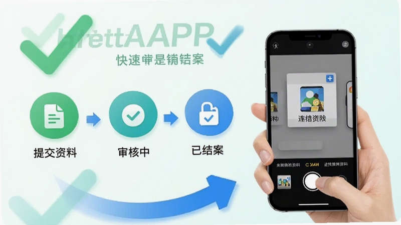 ��ұ���APP�������̽���Ԥ����չʾ�ύ���ϡ�����С��ѽ᰸��������ͼ�꣬����Ϊ��ɫ�Թ�����ɫ��ͷԪ�أ������ֻ������ϴ����ϵ��ֳ�ʾ��ͼ�����������£�ǿ����������