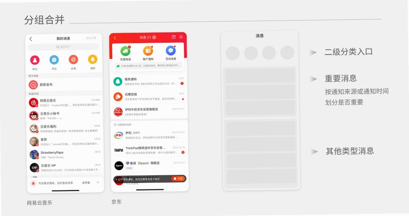 牵信 消息通知 设置界面