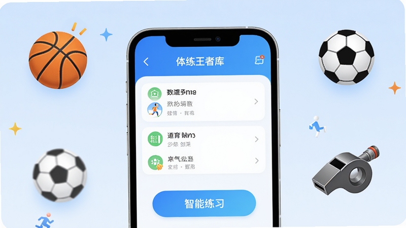 ��������app������չʾ�������������ֻ���Ļ����Ļ����ʾ������������б���������ϰ��ť������Ϊ����ɫ���䣬����һЩ�˶�ͼ���������������ӣ������������죬������Ⱦ���ʺ�Ӧ���̵�Ԥ��ͼ