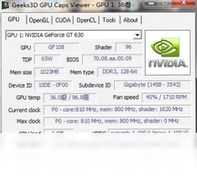 显卡检测GPUCapsViewer DirectX检测界面