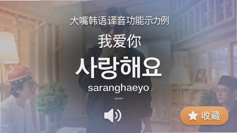 ���캫����������ʾ�����������ġ��Ұ��㡱����ʾ���ġ�������������saranghaeyo����������������ͼ����ղذ�ť���������
