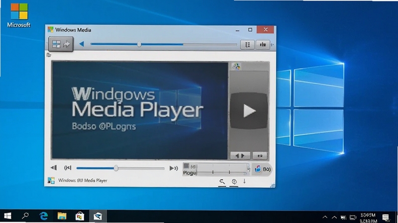 Windows Media Player ������ ��Win10ϵͳ�����еĽ�ͼ��������ʾ�����������벥�������ڣ�����Ϊ΢��Ĭ�ϱ�ֽ������������ɫ����Ȼ��ͻ��ϵͳ�����ԣ��ʺ�Booguģ�����ɡ�