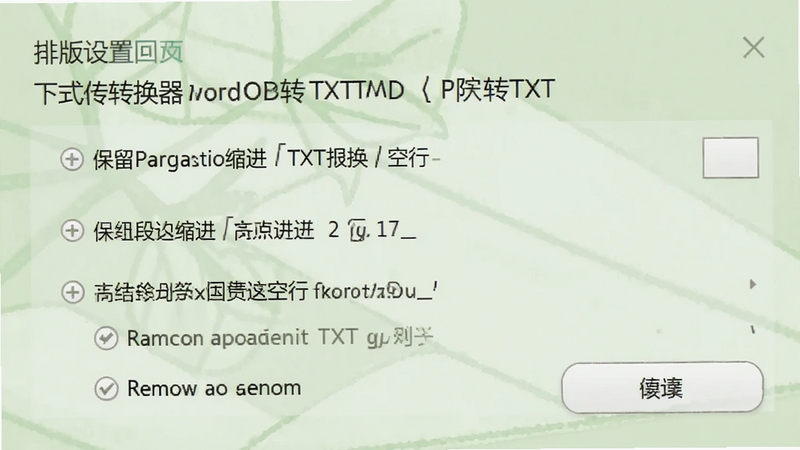 �Ű�������壬WORDתTXT��ʽת������չʾ��������������ȥ�����е�ѡ���������������Ϊǳ��ɫ��������������Ȼ