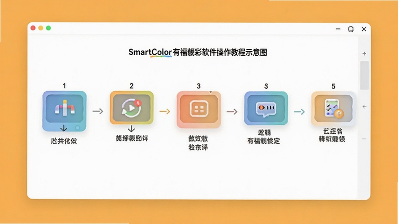 SmartColor�и��������������̳�ʾ��ͼ��չʾ�������̣�����Ϊ��ɫ������Ԫ�ؼ�࣬ɫ�ʴ����г������������ϸ������
