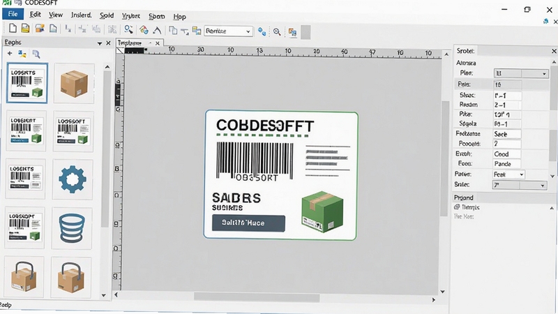 CODESOFT�����ǩ�������������Ԥ��ͼ����ʾ���ģ��⡢�м仭���༭�����Ҳ�������壬���������רҵ������Ϊǳ��ɫ�������������˵��������ļ����༭����ͼ�������ѡ���������һ����ƺõ�������ǩģ�壬���������롢���ֺ�ͼ��Ԫ�أ���������������ϸ�ڷḻ������ͼ���������룬������ҵ�������