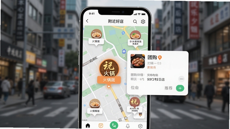 һ��չʾ����ʡ����APP���ܶ�λ���ܵĽ����ͼ���ֻ���ͼ����ʾ��������������̼ҵ��Żݱ�ǣ�����һ�һ���걻������ʾ���Աߵ����Ź�����С��Ƭ������Ϊģ���ĳ��нֵ���ͻ���������õꡱ���Ƽ�Ч��