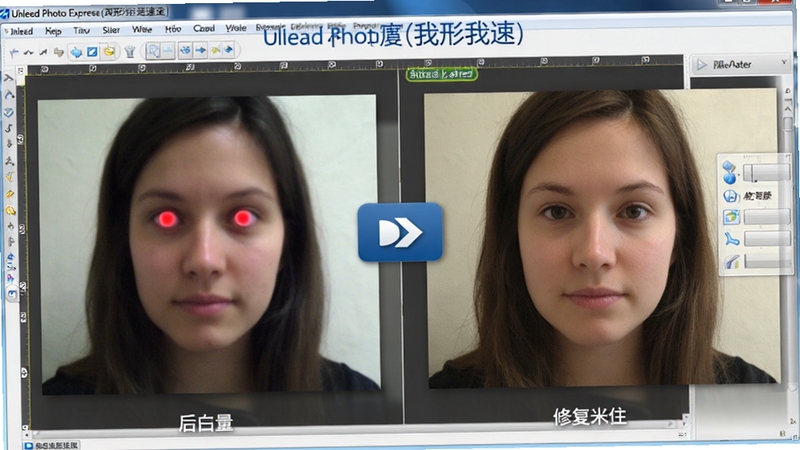 Ulead Photo Express(��������)�����޸�������ʾͼ�����Ϊһ���к��ۺ�ƫɫ��ԭʼ��Ƭ���Ҳ�Ϊ�޸����������ȻЧ��������Ϊ�����༭���棬ͻ��ǰ��ԱȺ��޸����ߵı���ԡ�