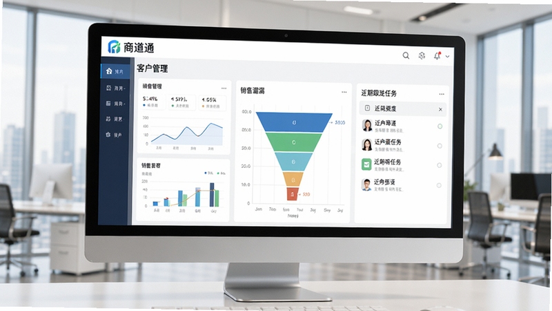 �̵�ͨ���������棬��ʾ�ͻ������Ǳ��̡�����©��ͼ������ڸ��������б�������Ϊ�ִ�����칫��������Ļ���С��̵�ͨ��Logo��������������࣬������Ⱦͼ