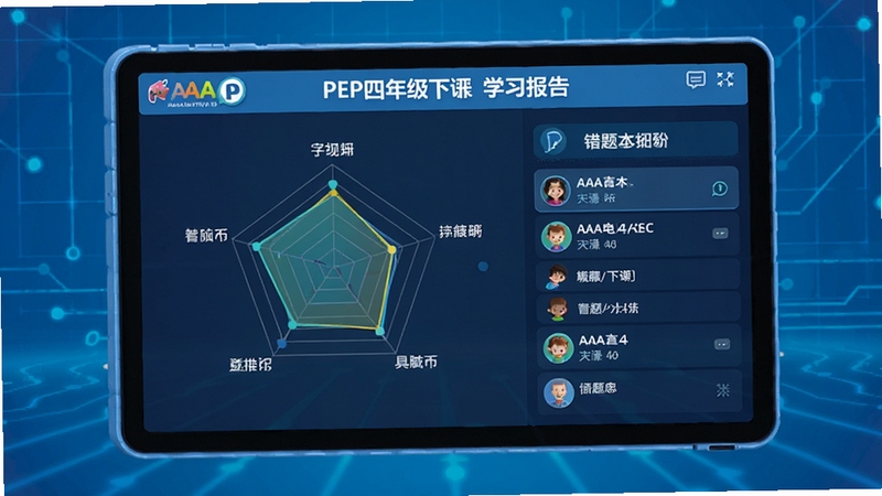 AAA���Ե��ѧϰ����PEP���꼶�²�ѧϰ������棬��Ļ��ʾ�״�ͼ���ֺʹ����б�������Ϊ�Ƽ��������ݿ��ӻ���������