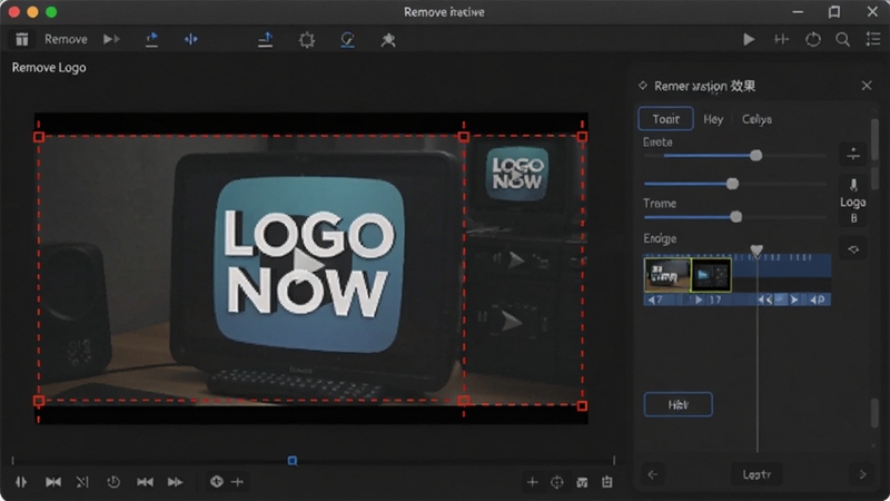 Remove Logo Now����Ԥ��ͼ��������������ʾ��ƵԤ�����ڡ���ɫ����ˮӡѡȡ���ȥ��Ч��������壬����Ϊ���ɫרҵ��Ƶ�༭����̨�����幹ͼ���������ͻ������Logo�������ť��