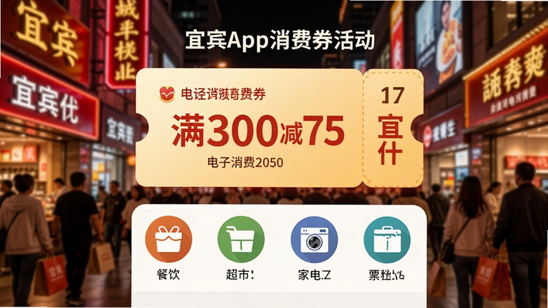 i�˱�App����ȯ�ҳ�����ͼ����������չʾһ����300��75�ĵ�������ȯ��Ƭ���·����в��������С��ҵ�ȷ���ͼ�꣬����Ϊ���ֵ��˱���Ȧʵ�����޺���빺����Ⱥ�黯������ɫ�������ů��ͻ����������ȯ��ϲ�øУ�����Ϊ16��9��ϸ����ʵ