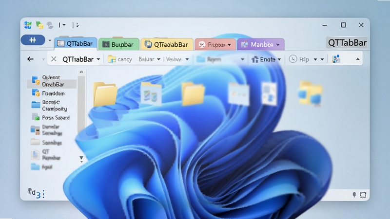 һ������չʾQTTabBar�������н���ĸ�����������ͼ������������Windows 11ϵͳ�µ��ļ���Դ���������ڣ����ڶ�����Ŀ����ʾ�Ŷ����ɫ��ǩҳ��ÿ����ǩҳ����һ����ͬ���ļ���Ŀ¼���������������͵����׽���ɫ������������������ǿ����ǩҳ�л�����������������ϵ������ԣ�QTTabBar �����Իձ���ʽ��׺�ڱ�ǩ���Ҳࡣ