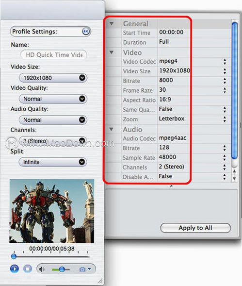 Xilisoft Video Editor 导出设置 1080P