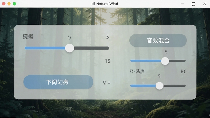 Natural Wind ����������Ԥ��ͼ��չʾ�������Ƶ������壬����Ϊ��̬ɭ�ֳ������������ٻ��顢��ʱ����ť����Ч��ϵ�����������ɫ����ͣ�ͻ����Ȼ��Ƽ��ںϷ��