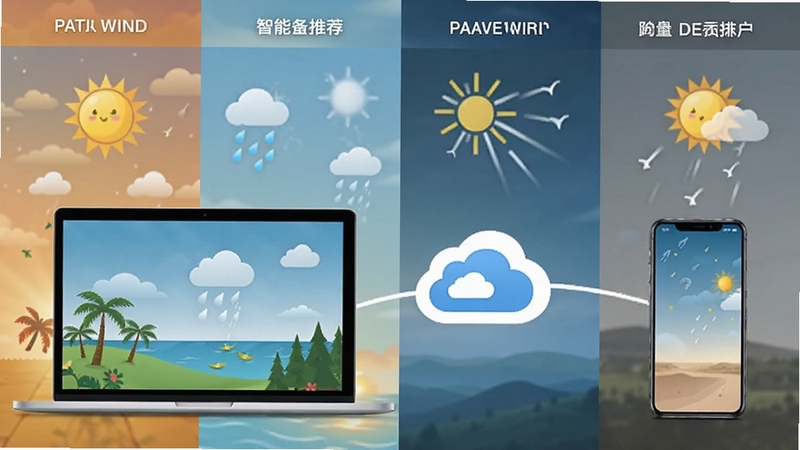 Natural Wind ���豸ͬ��ʾ��ͼ�����Ϊ�ʼǱ����ԣ��Ҳ�Ϊ�ֻ��������������ƶ�����ͼ�꣬����չʾ��ͬʱ��ε��������������������Ƽ�����豸Э������