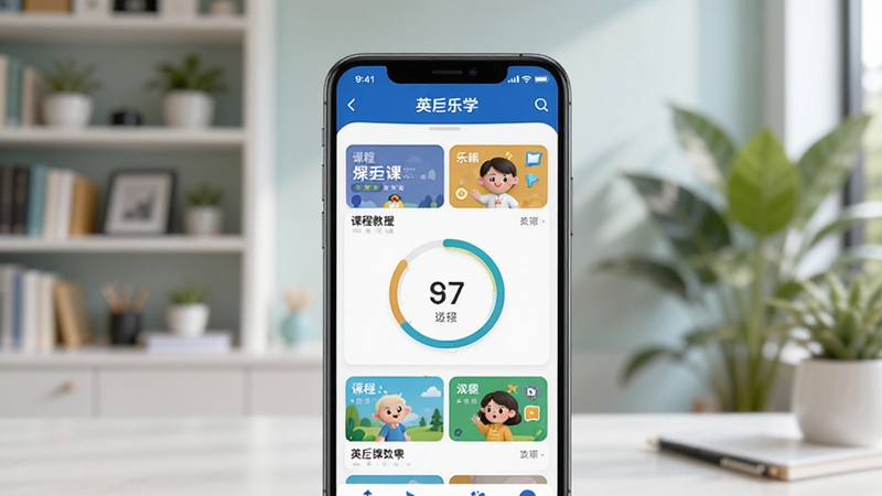 Ӣ����ѧ�������Ӿ�ͼ������������һ��������Ӣ����ѧApp�������ֻ�����Ļ��ʾɫ�������Ŀγ��б���ѧϰ���Ȼ�������Ϊ�黯���ִ��鷿����ֲ���������������£�ͻ�����߽�����Χ