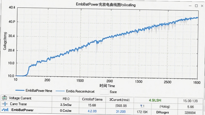 EmbBatPower��ŵ�����ͼ���棬չʾһ����ʱ��仯����ɫ���ߣ�����Ϊʱ�䣬����Ϊ��ѹ��������·���ͼ��������ͳ�Ʊ��񣬱���Ϊǳɫ����ֽ�������������רҵ���ݷ������棬������Ⱦ
