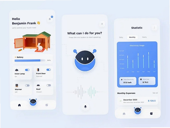 Italian Ai app interface screenshots