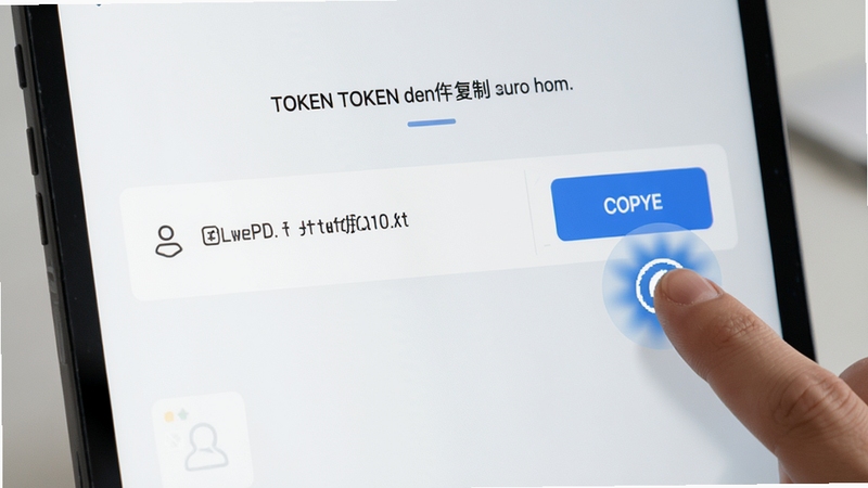 չʾTOKENһ�����ƹ��ܵĲ������棬��������һ��������Ŀ���Ҳ���һ�����Եĸ��ư�ť����ָ�����ť����ָ��Ƶ��Ӿ�����Ч��������Ϊǳɫģʽ����������ˬ����