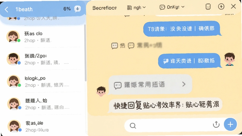 ����һ��չʾ��ݻظ����ܵ����촰�ڽ�ͼ���ͼƬ�����Ϊ�Ự�б����Ҳ�Ϊ������岢���г���������������Ϊ����ɫůɫ���������������Ѻã�ǿ���ͷ���ͨ��Ч��������